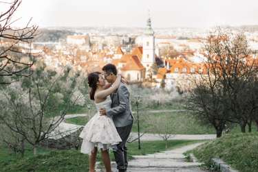 Petrin Gardens Prague Czech Republic Pre-Wedding Location