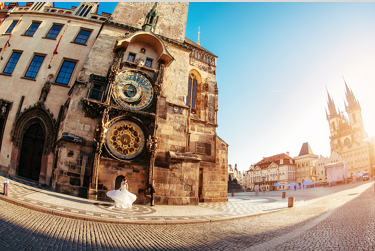 Prague Astronomical Clock Prague Czech Republic Pre-Wedding Location