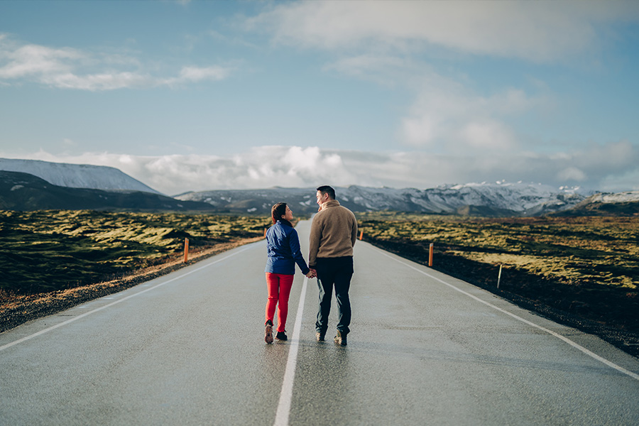 Iceland Reykjanes Roadtrip Casual Couple Photoshoot